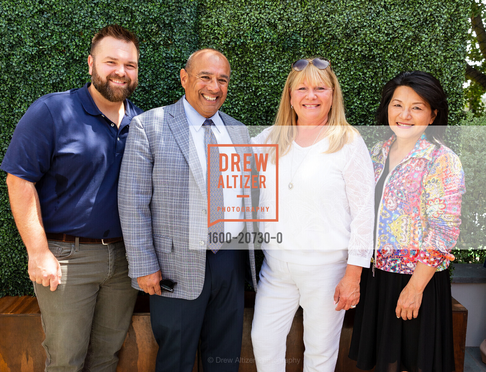 Alex Buljan, Carlos Bolanos, Liz Buljan, Marie Chuang, PARCA Auxiliary Luncheon, Private Residence, Photo #1600-20730-0 Alex Buljan, Carlos Bolanos, Liz Buljan, Marie Chuang, Photo #1600-20730-0