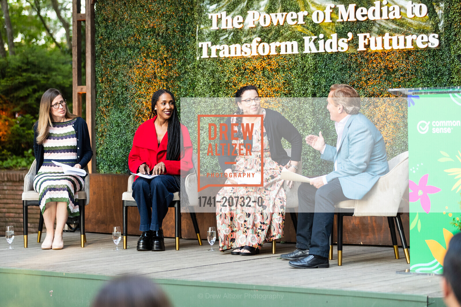 Jenny Radesky, Sidney Clifton, Donna Barba Higuera, Jim Steyer, Common Sense Media, Filoli Gardens. 86 Canada Road, Photo #1741-20732-0 Jenny Radesky, Sidney Clifton, Donna Barba Higuera, Jim Steyer, Photo #1741-20732-0