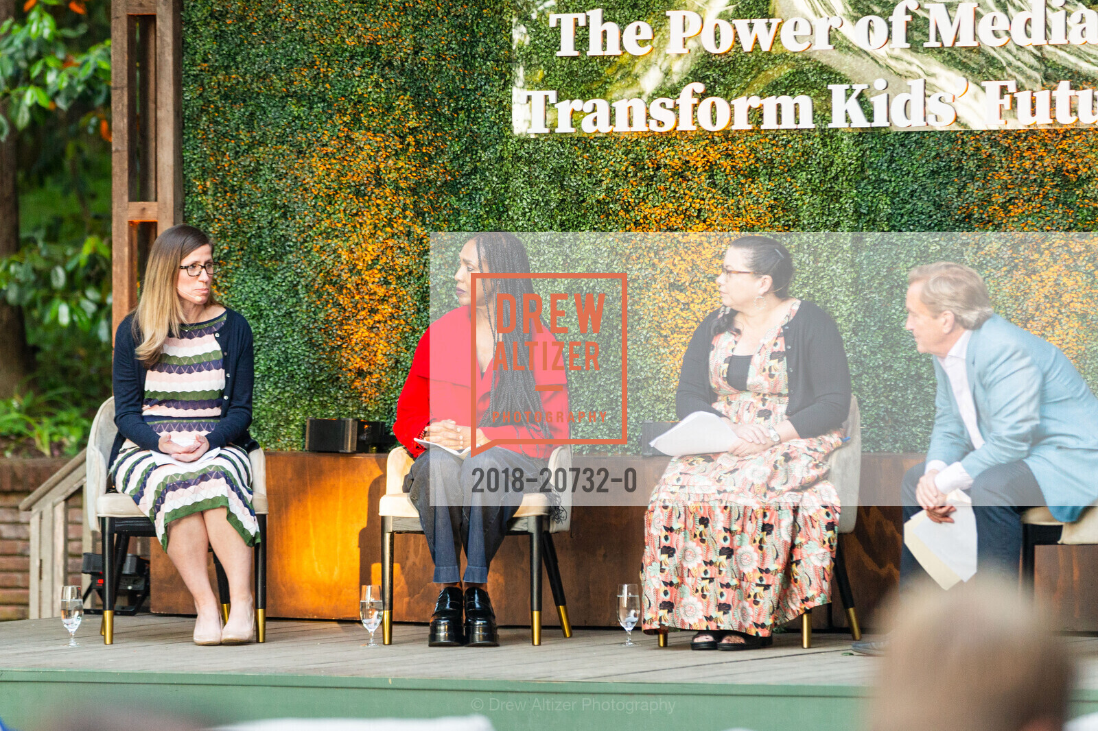 Jenny Radesky, Sidney Clifton, Donna Barba Higuera, Jim Steyer, Common Sense Media, Filoli Gardens. 86 Canada Road, Photo #2018-20732-0 Jenny Radesky, Sidney Clifton, Donna Barba Higuera, Jim Steyer, Photo #2018-20732-0