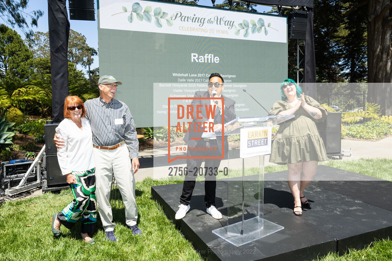 Linda Martin, Jim Spear, Franco Finn, Roxie Corrigan, Larkin Street Youth, San Francisco Botanical Garden. 1199 9th Ave, May 22nd, 2022, Photo #2756-20733-0 Linda Martin, Jim Spear, Franco Finn, Roxie Corrigan, Photo #2756-20733-0