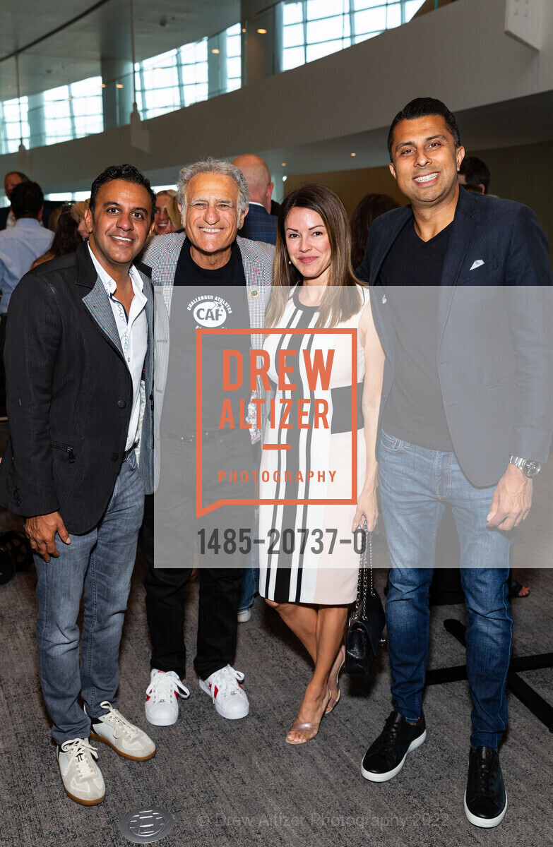 Rahul Shah, Bob Babbitt, Colette Devou, Manish Nandani, Celebration of Heart - Challenged Athletes Foundation 2022, Chase Center, May 19th, 2022, Photo #1485-20737-0 Rahul Shah, Bob Babbitt, Colette Devou, Manish Nandani, Photo #1485-20737-0