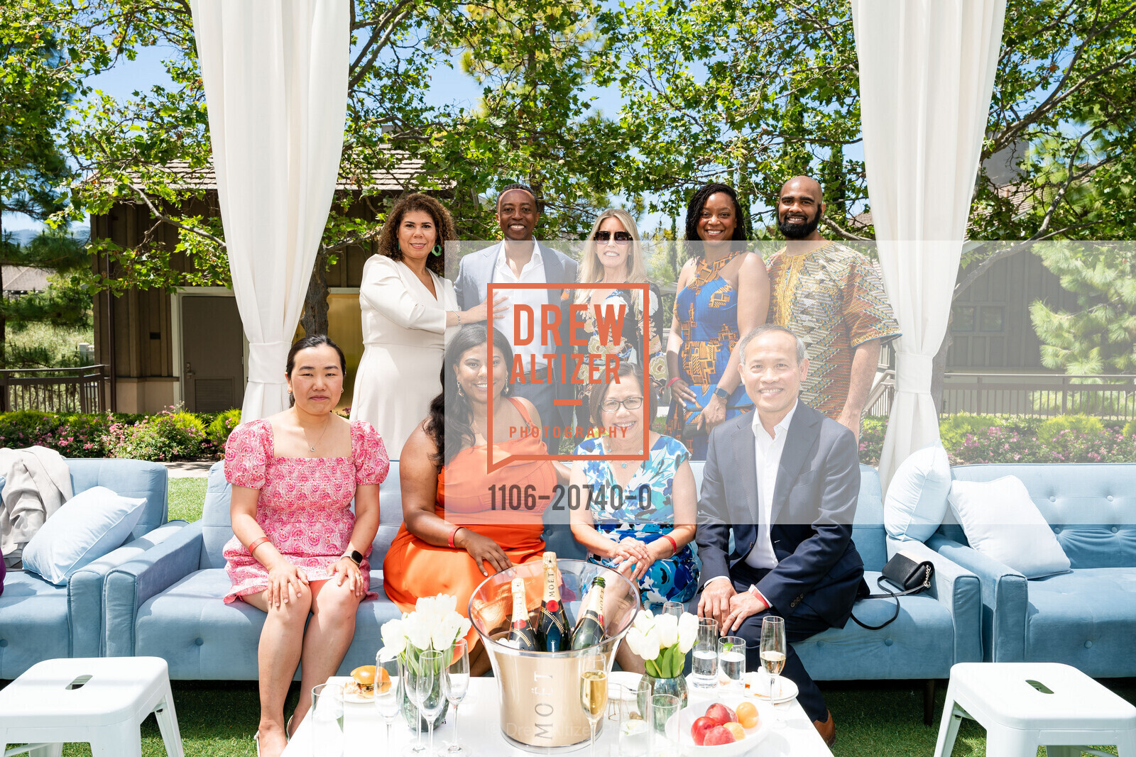 Claire Wong, Serena Muindi, Racquel Muindi, Tim Muindi, Gina Mastantuono, Janice Tham, Edua Dickerson, James Harrison, Culture Shifting Awards 2022, Rosewood Sand Hill. 2825 Sand Hill Rd, Menlo Park, CA 94025, May 22nd, 2022, Photo #1106-20740-0 Claire Wong, Serena Muindi, Racquel Muindi, Tim Muindi, Gina Mastantuono, Janice Tham, Edua Dickerson, James Harrison, Photo #1106-20740-0