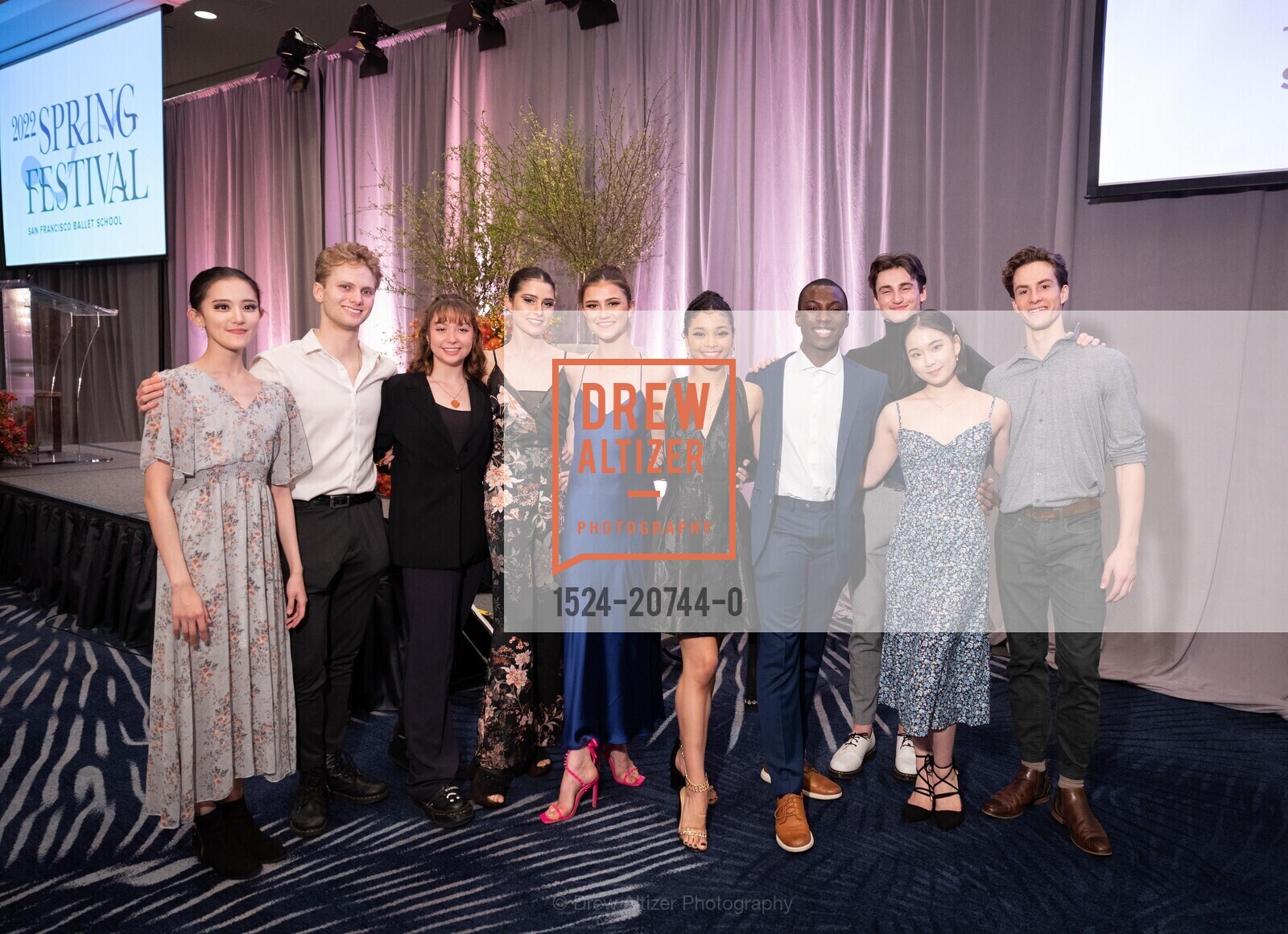 Jihyun Choi, Jasper Stanford, Mimi Lamar, Olivia Dugan, Basia Rhoden, Angela Watson, Joao Da Silva, Seojeong Yun, Parker Garrison, Benjamin Davidoff, SF Ballet School 2022 Spring Festival, The Four Seasons. 757 Market St, Photo #1524-20744-0 Jihyun Choi, Jasper Stanford, Mimi Lamar, Olivia Dugan, Basia Rhoden, Angela Watson, Joao Da Silva, Seojeong Yun, Parker Garrison, Benjamin Davidoff, Photo #1524-20744-0