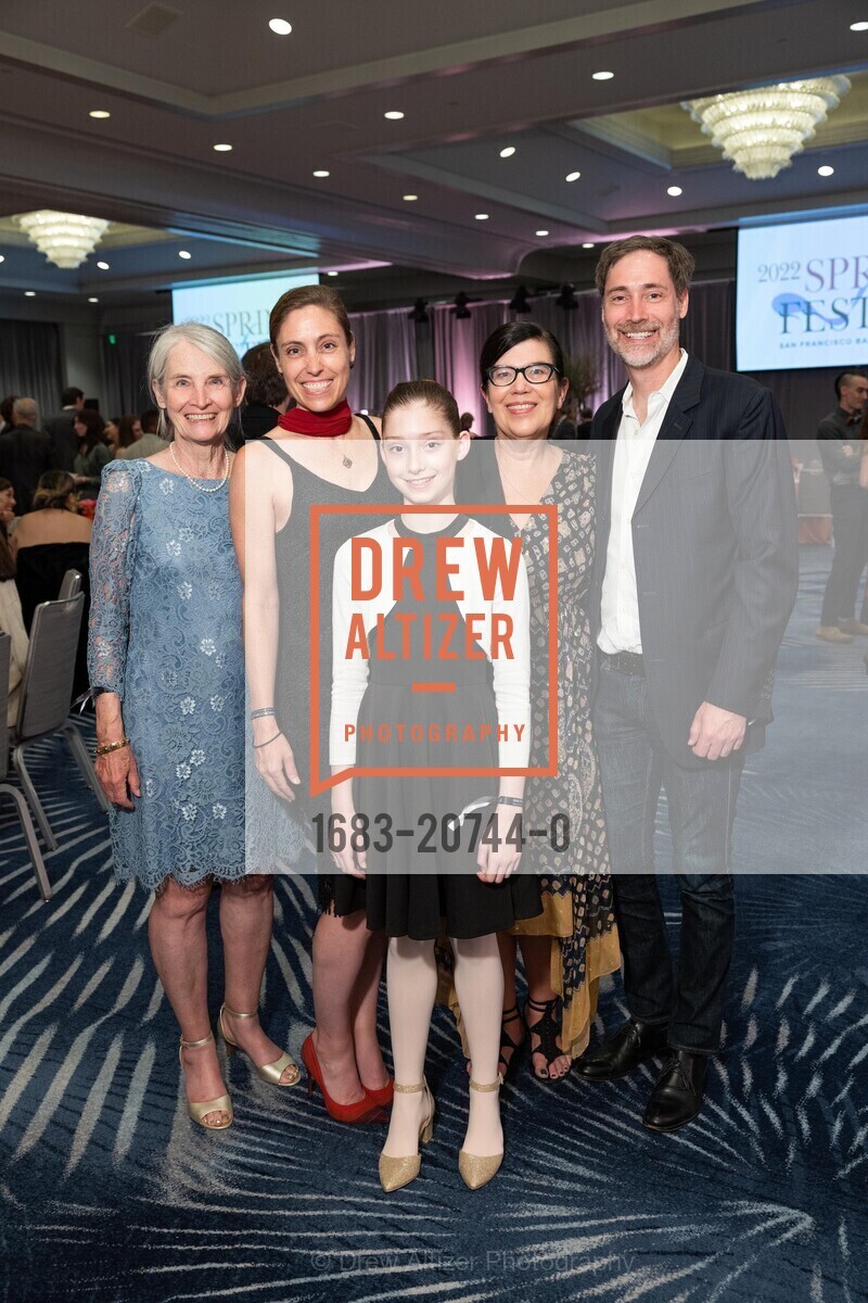 Carol Otto, Deborah Mendoza, Helena Otto, Susan Swan, Chris Otto, SF Ballet School 2022 Spring Festival, The Four Seasons. 757 Market St, Photo #1683-20744-0 Carol Otto, Deborah Mendoza, Helena Otto, Susan Swan, Chris Otto, Photo #1683-20744-0