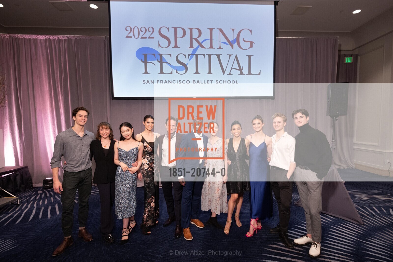 Benjamin Davidoff, Mimi Lamar, Basia Rhoden, Pascal Molat, Joao Da Silva, Angela Watson, Olivia Dugan, Jasper Stanford, Parker Garrison, SF Ballet School 2022 Spring Festival, The Four Seasons. 757 Market St, Photo #1851-20744-0 Benjamin Davidoff, Mimi Lamar, Basia Rhoden, Pascal Molat, Joao Da Silva, Angela Watson, Olivia Dugan, Jasper Stanford, Parker Garrison, Photo #1851-20744-0