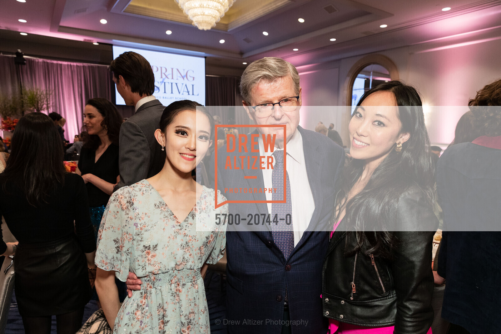 Jihyun Choi, Richard Barker, Josephine Lee, SF Ballet School 2022 Spring Festival, The Four Seasons. 757 Market St, Photo #5700-20744-0 Jihyun Choi, Richard Barker, Josephine Lee, Photo #5700-20744-0
