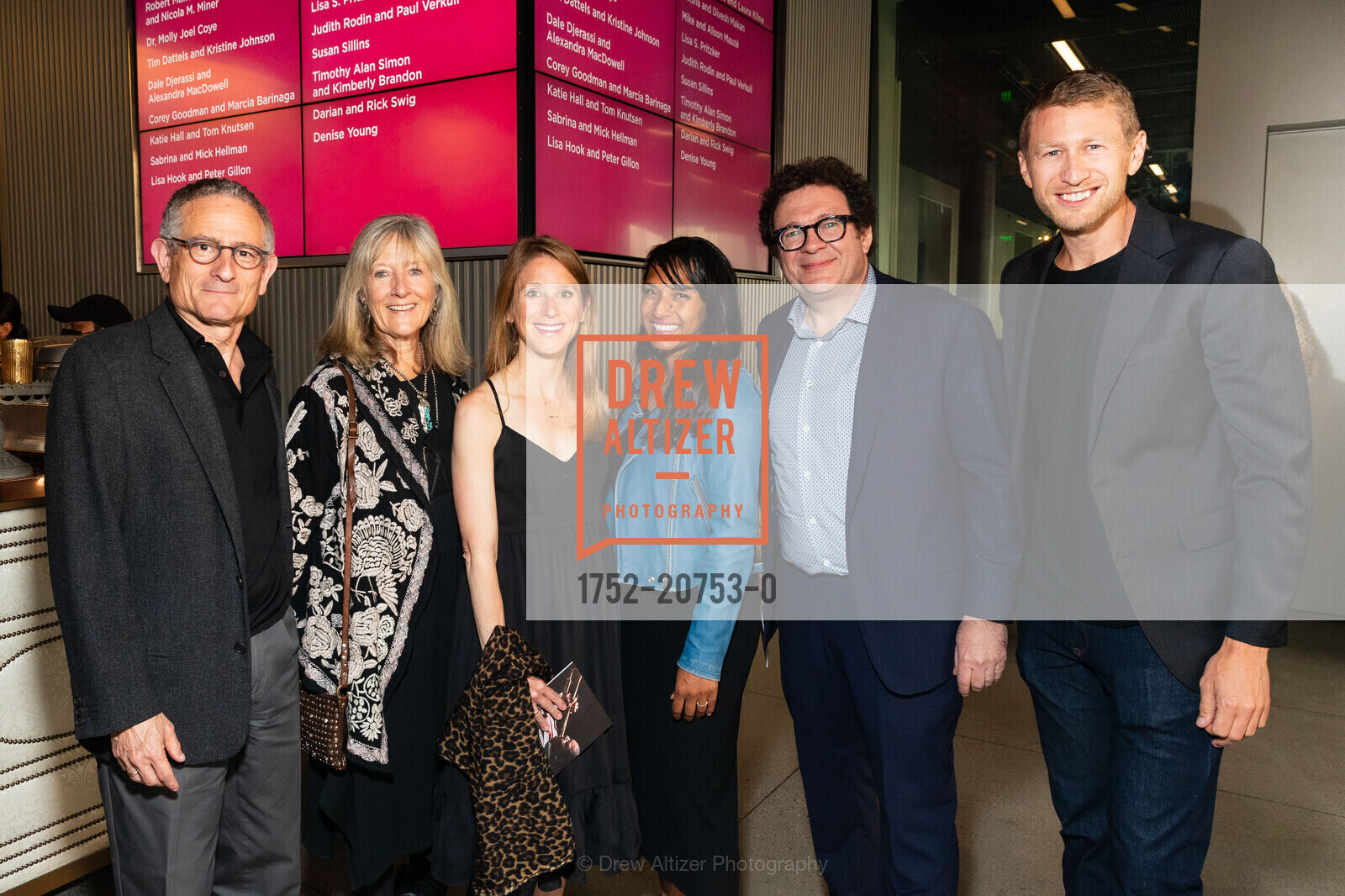 Corey Goodman, Marcia Barinaga, Emily Dubinsky, George Eliades, SFJAZZ Gala Celebrating Wynton Marsalis, SFJAZZ Center. 201 Franklin Street, June 4th, 2022, Photo #1752-20753-0 Corey Goodman, Marcia Barinaga, Emily Dubinsky, George Eliades, Photo #1752-20753-0