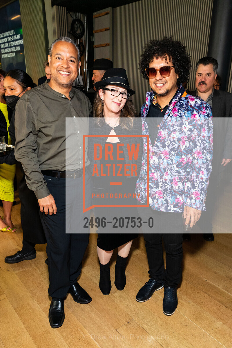 Ilmar Gavilán, Aldo Lopez-Gavilan, Rebeca Mauleon, SFJAZZ Gala Celebrating Wynton Marsalis, SFJAZZ Center. 201 Franklin Street, June 4th, 2022, Photo #2496-20753-0 Ilmar Gavilán, Aldo Lopez-Gavilan, Rebeca Mauleon, Photo #2496-20753-0