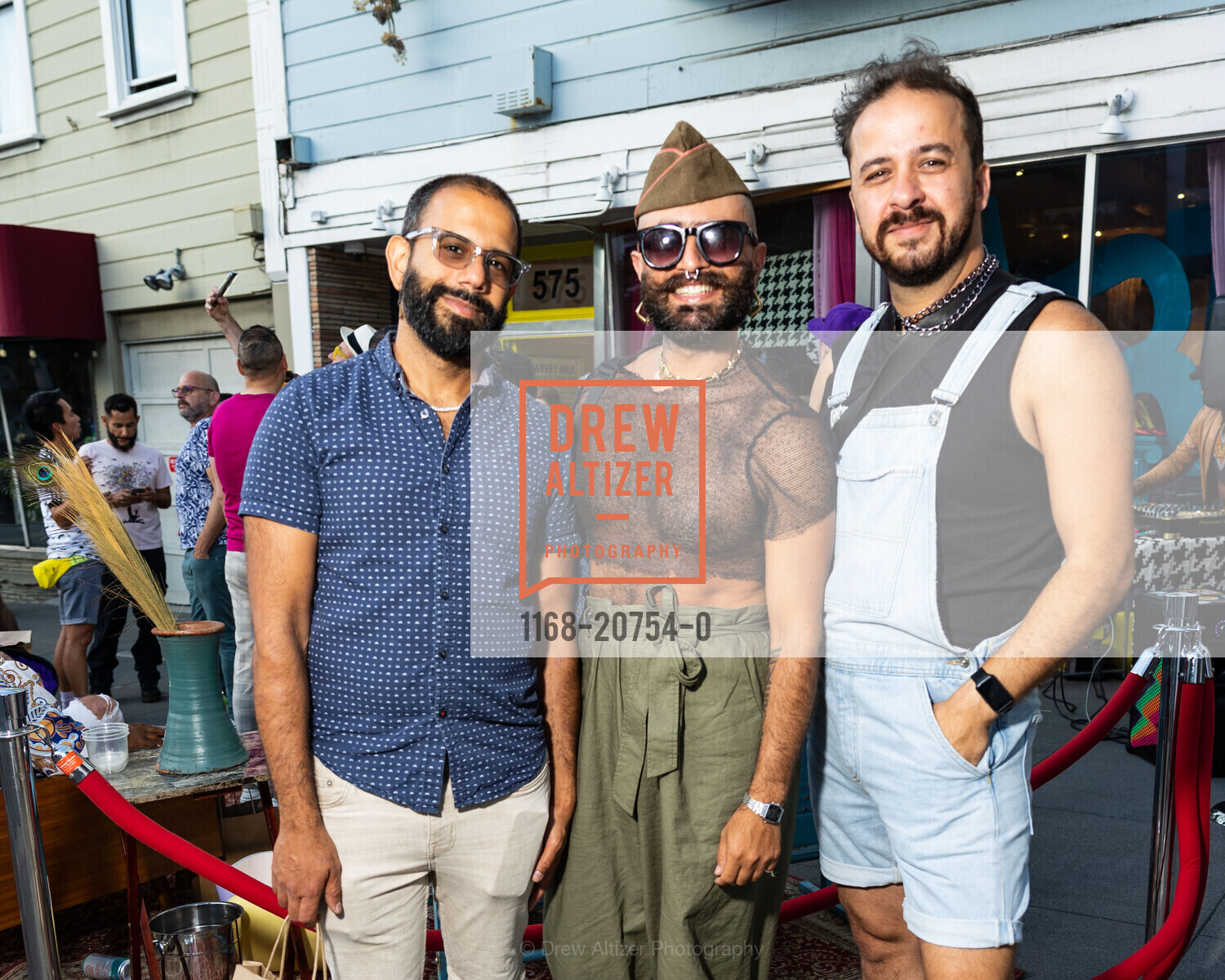 Zain Dossani, Grace Towers, Mazen Blan, Queer A.F. Grand Opening Extravaganza, Queer A.F. 575 Castro St, Photo #1168-20754-0 Zain Dossani, Grace Towers, Mazen Blan, Photo #1168-20754-0