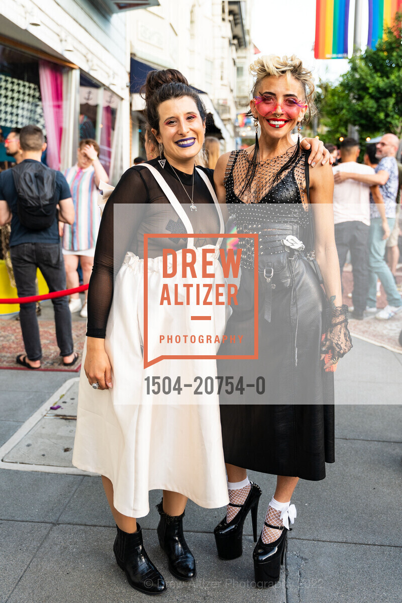 Erika Pappas, Mahelly Ferreira, Queer A.F. Grand Opening Extravaganza, Queer A.F. 575 Castro St, June 10th, 2022, Photo #1504-20754-0 Erika Pappas, Mahelly Ferreira, Photo #1504-20754-0