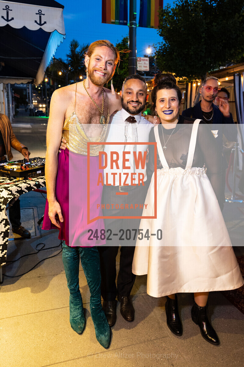 Devlin Shand, Fadi Salah, Erika Pappas, Queer A.F. Grand Opening Extravaganza, Queer A.F. 575 Castro St, Photo #2482-20754-0 Devlin Shand, Fadi Salah, Erika Pappas, Photo #2482-20754-0