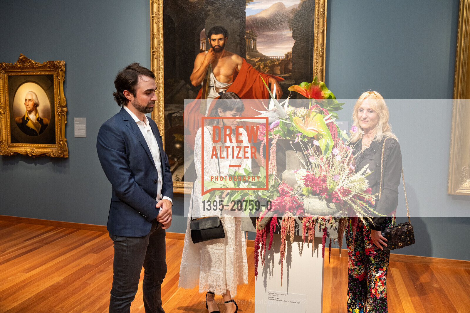 Jack Anderson, Amanda Jacobson, FAMSF Bouquets to Art Opening Night, de Young Museum. 50 Hagiwara Tea Garden Dr, June 6th, 2022, Photo #1395-20759-0 Jack Anderson, Amanda Jacobson, Photo #1395-20759-0