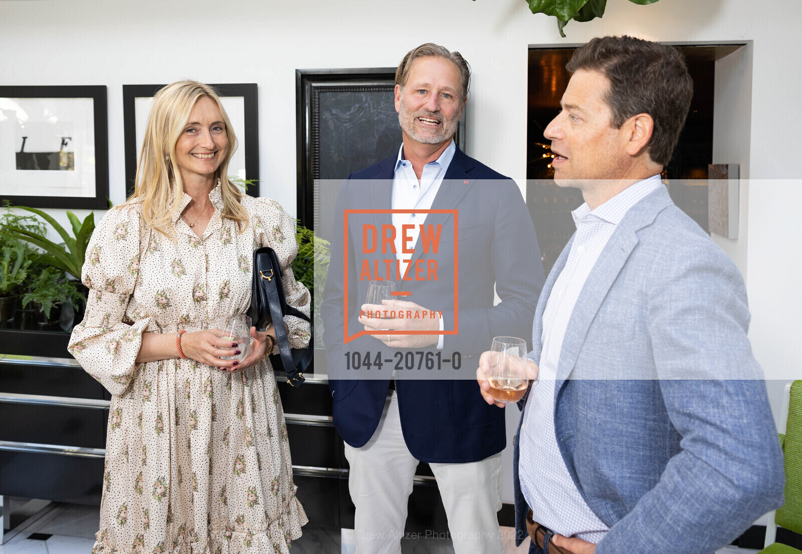 Max Armour, Louise Armour, BEN KLEIN, Cocktails Introducing Aero Private Flight, Private Residence, June 2nd, 2022, Photo #1044-20761-0 Max Armour, Louise Armour, BEN KLEIN, Photo #1044-20761-0