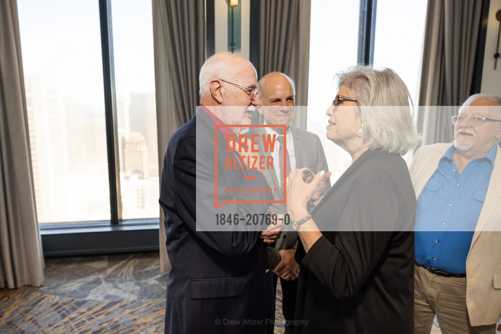 George Lucas, Baker Peeples, Ellen Kerrigan, SF Opera Guild Annual Luncheon, 335 Powell St. 335 Powell St, Photo #1846-20769-0 George Lucas, Baker Peeples, Ellen Kerrigan, Photo #1846-20769-0