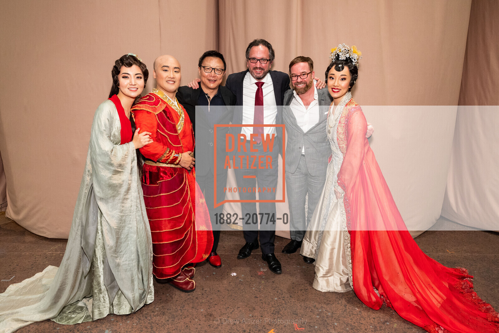 Meigui Zhang, Konu Kim, Bright Sheng, Matthew Shilvock, Gregory Henkel, Hongni Wu, SF Opera's Opening Night of Dream of the Red Chamber, 301 Van Ness. 301 Van Ness, Photo #1882-20774-0 Meigui Zhang, Konu Kim, Bright Sheng, Matthew Shilvock, Gregory Henkel, Hongni Wu, Photo #1882-20774-0