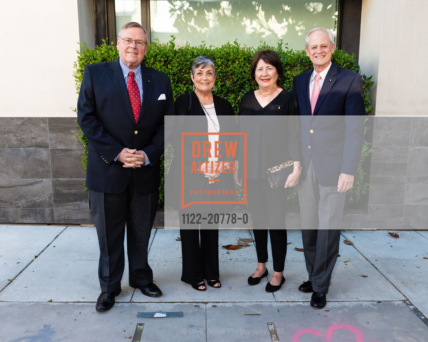 Mike Miller, Anne Marie Miller, Marlene DeVoto, Randy DeVoto, Order of Malta Clinic's Honorary Committee Party, 1601 Larkin St. 1601 Larkin St, June 14th, 2022, Photo #1122-20778-0 Mike Miller, Anne Marie Miller, Marlene DeVoto, Randy DeVoto, Photo #1122-20778-0