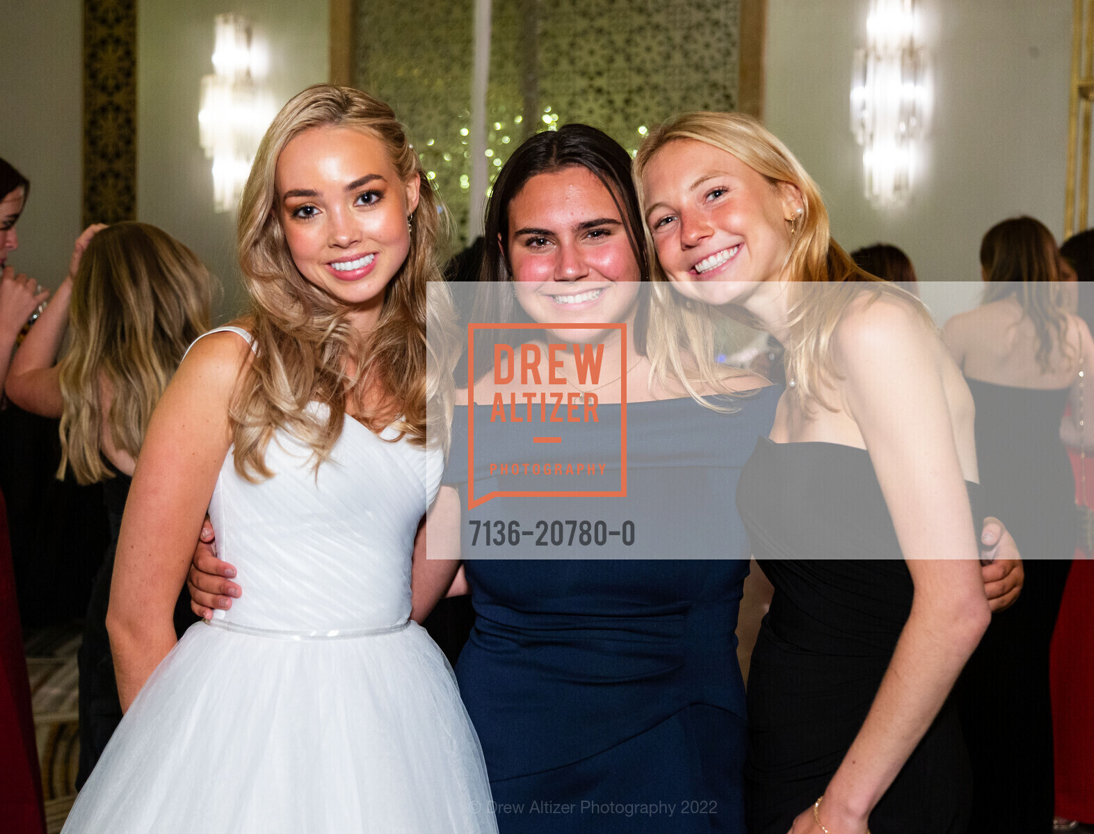 Morgan Moseley, Bayer Schwartz, Haley Dossetti, 2022 Debutante Ball, Westin St Francis, June 18th, 2022, Photo #7136-20780-0 Morgan Moseley, Bayer Schwartz, Haley Dossetti, Photo #7136-20780-0