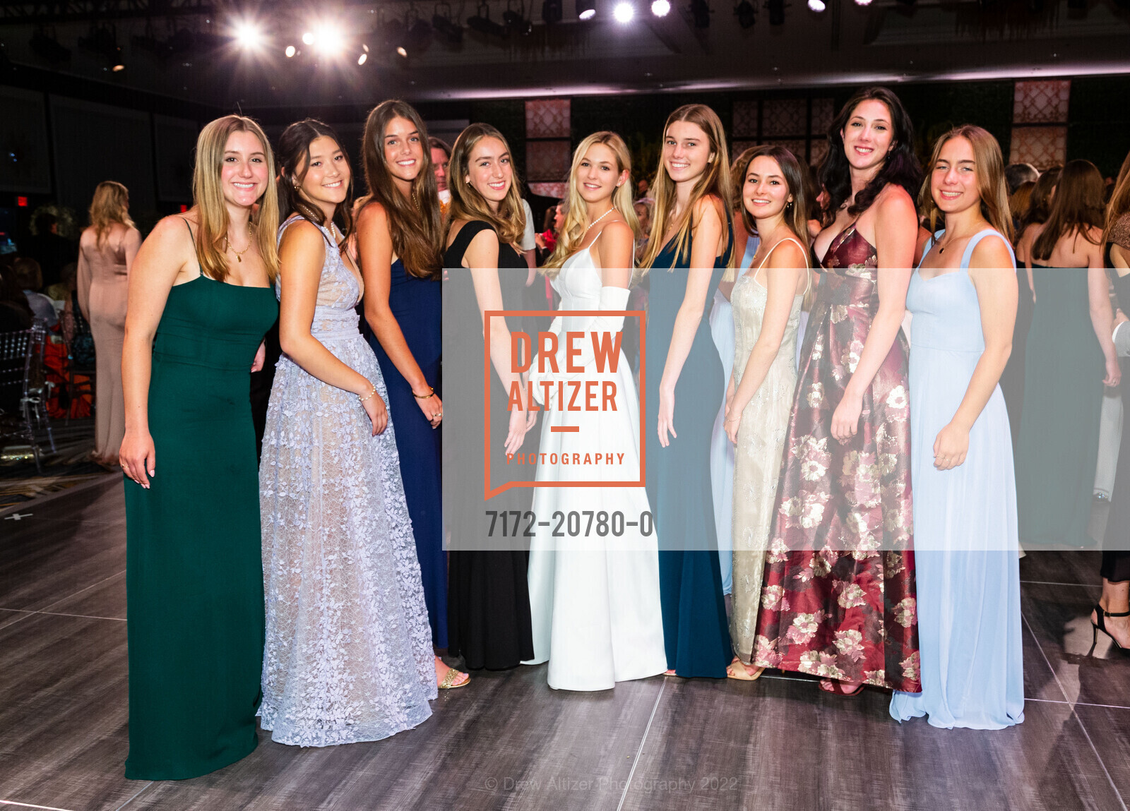 Caroline, Sophie Bobroff, Rose Pederson, Alexa, Margaret Biggs, Frances di Carpegna, Julia Lipman, Amanda Morris, Natalie West, 2022 Debutante Ball, Westin St Francis, June 18th, 2022, Photo #7172-20780-0 Caroline, Sophie Bobroff, Rose Pederson, Alexa, Margaret Biggs, Frances di Carpegna, Julia Lipman, Amanda Morris, Natalie West, Photo #7172-20780-0