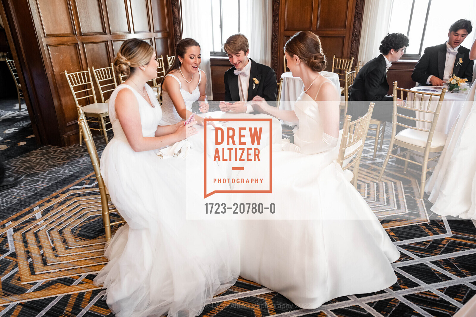 Ella Biehle, Georgina Maisto, William McMillan, Clementine Mohun, 2022 Debutante Ball, Westin St Francis, June 18th, 2022, Photo #1723-20780-0 Ella Biehle, Georgina Maisto, William McMillan, Clementine Mohun, Photo #1723-20780-0
