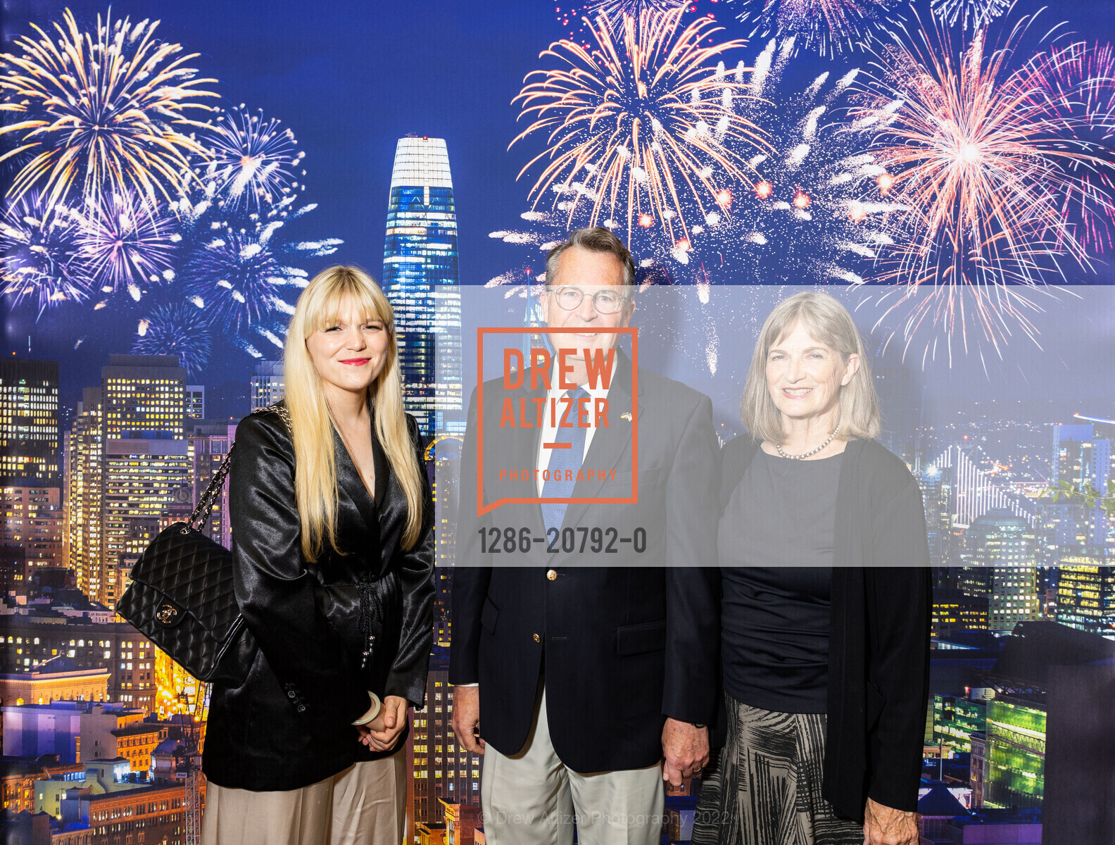 Sofia Meurs, Kevin Kelly, Khaliel Kelly, The San Francisco Consular Corp's July 4th Celebration, The Fairmont Hotel, The Crown Room, July 4th, 2022, Photo #1286-20792-0 Sofia Meurs, Kevin Kelly, Khaliel Kelly, Photo #1286-20792-0