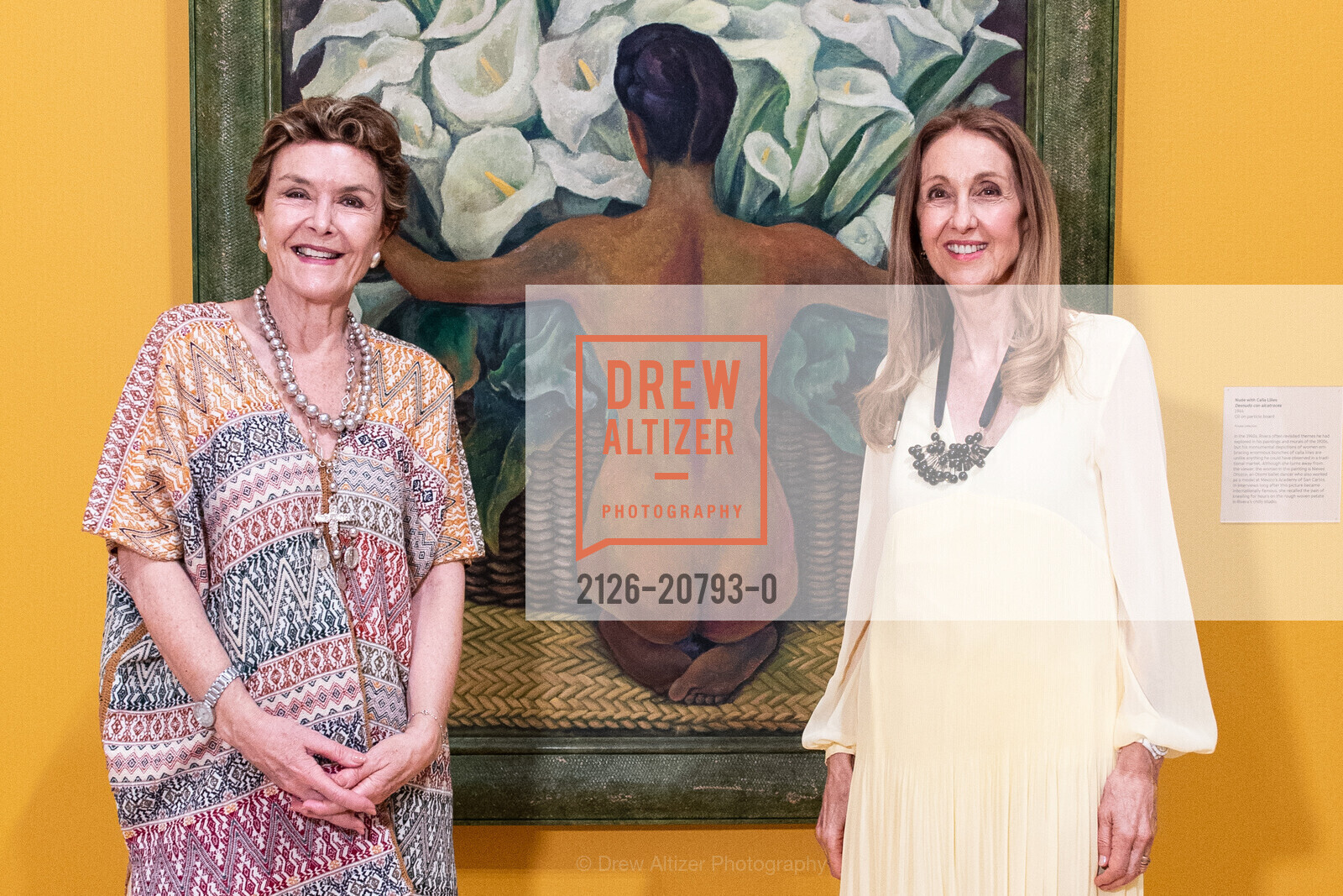 Cristina Galvez, Beatrice Galvez, SFMOMA Diego Rivera Exhibit Opening, SFMOMA. 151 3rd St, Photo #2126-20793-0 Cristina Galvez, Beatrice Galvez, Photo #2126-20793-0