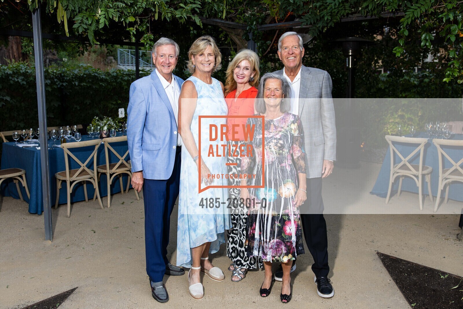 David Asheim, Sandy Asheim, Karen Walker, Janet Effland, Bill Urbach, Festival Napa Valley at Mont La Salle and Hess Persson Estates, Napa Valley, July 18th, 2022, Photo #4185-20801-0 David Asheim, Sandy Asheim, Karen Walker, Janet Effland, Bill Urbach, Photo #4185-20801-0