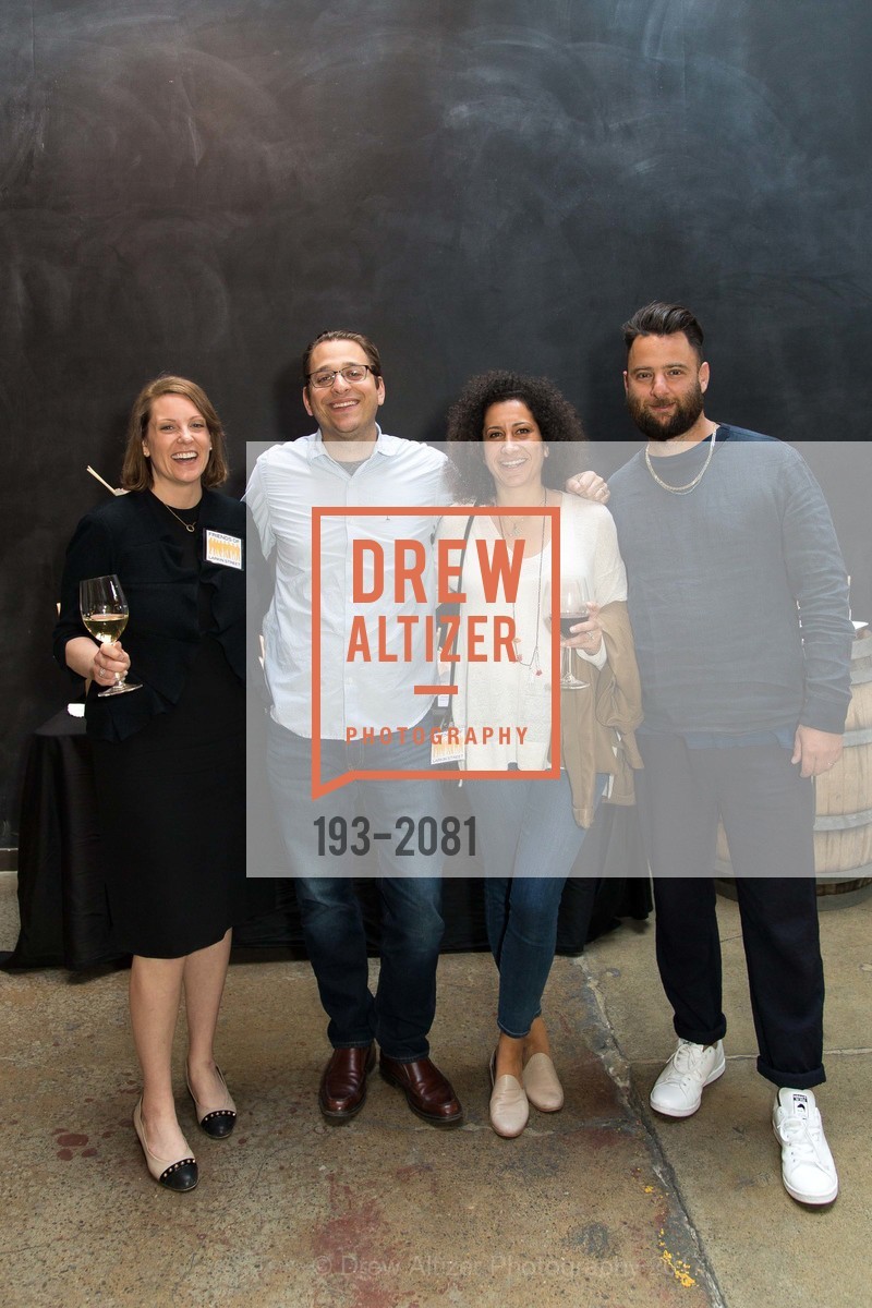 Allison Wysocki, Zachary Kushel, Isaac Muwaswes, Maya Bibi, 2nd Annual Uncorked with Friends of Larkin Street 2017, Tank18. 1345 Howard St. SF, California 94103, April 27th, 2017, Photo #193-2081 Allison Wysocki, Zachary Kushel, Isaac Muwaswes, Maya Bibi, Photo #193-2081