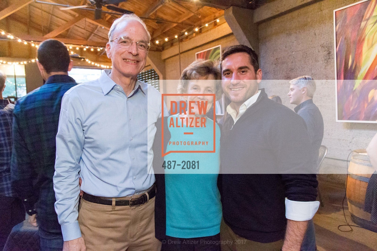 Bill Campbell, Marilyn Campbell, Amex Smith, 2nd Annual Uncorked with Friends of Larkin Street 2017, Tank18. 1345 Howard St. SF, California 94103, April 27th, 2017, Photo #487-2081 Bill Campbell, Marilyn Campbell, Amex Smith, Photo #487-2081