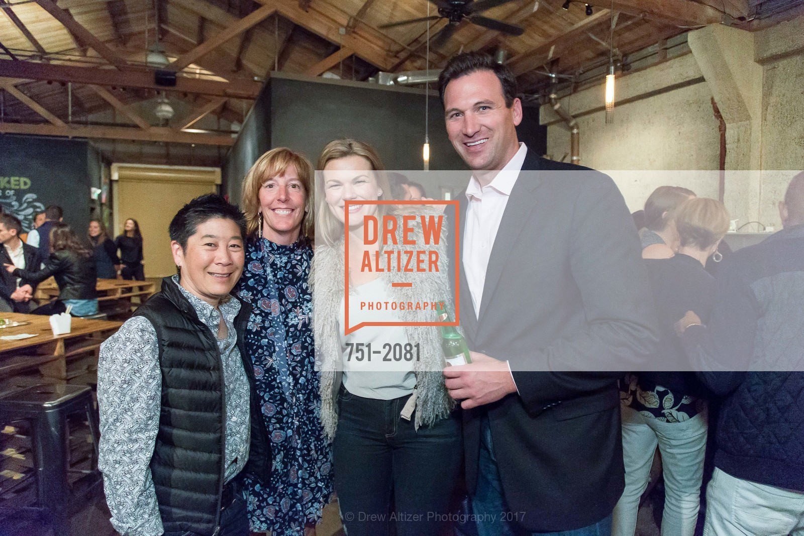 Coco Siasu, Sherilyn Adams, Vanessa Brockway, Conor Fanulener, 2nd Annual Uncorked with Friends of Larkin Street 2017, Tank18. 1345 Howard St. SF, California 94103, April 27th, 2017, Photo #751-2081 Coco Siasu, Sherilyn Adams, Vanessa Brockway, Conor Fanulener, Photo #751-2081