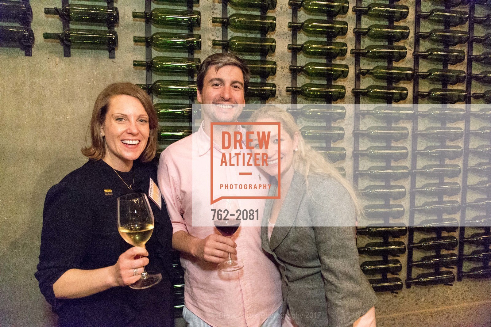 Allison Wysocki, Will Culvertson, Kim Skiffington, 2nd Annual Uncorked with Friends of Larkin Street 2017, Tank18. 1345 Howard St. SF, California 94103, April 27th, 2017, Photo #762-2081 Allison Wysocki, Will Culvertson, Kim Skiffington, Photo #762-2081