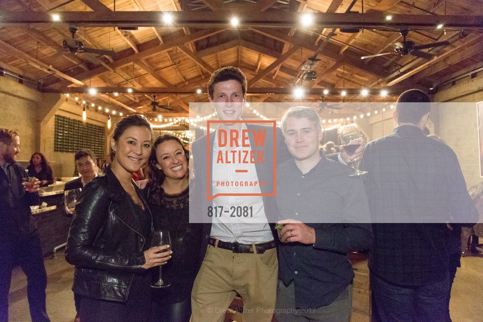Emi Grabe, Liza Cherney, Rory Gammell, Michael Henry, 2nd Annual Uncorked with Friends of Larkin Street 2017, Tank18. 1345 Howard St. SF, California 94103, April 27th, 2017, Photo #817-2081 Emi Grabe, Liza Cherney, Rory Gammell, Michael Henry, Photo #817-2081