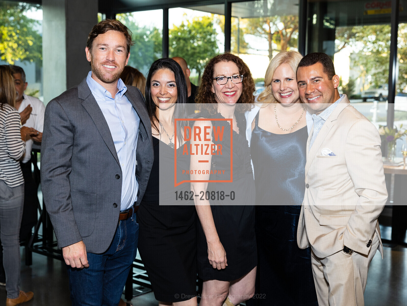 Nick Larson, Ruth Uribes, Carrie Davis, Sharyn Bires, Nicholas Adams, Garrison Brothers x Modern Luxury Power Players, Shashi Hotel Mountain View, an Urban Resort, August 4th, 2022, Photo #1462-20818-0 Nick Larson, Ruth Uribes, Carrie Davis, Sharyn Bires, Nicholas Adams, Photo #1462-20818-0