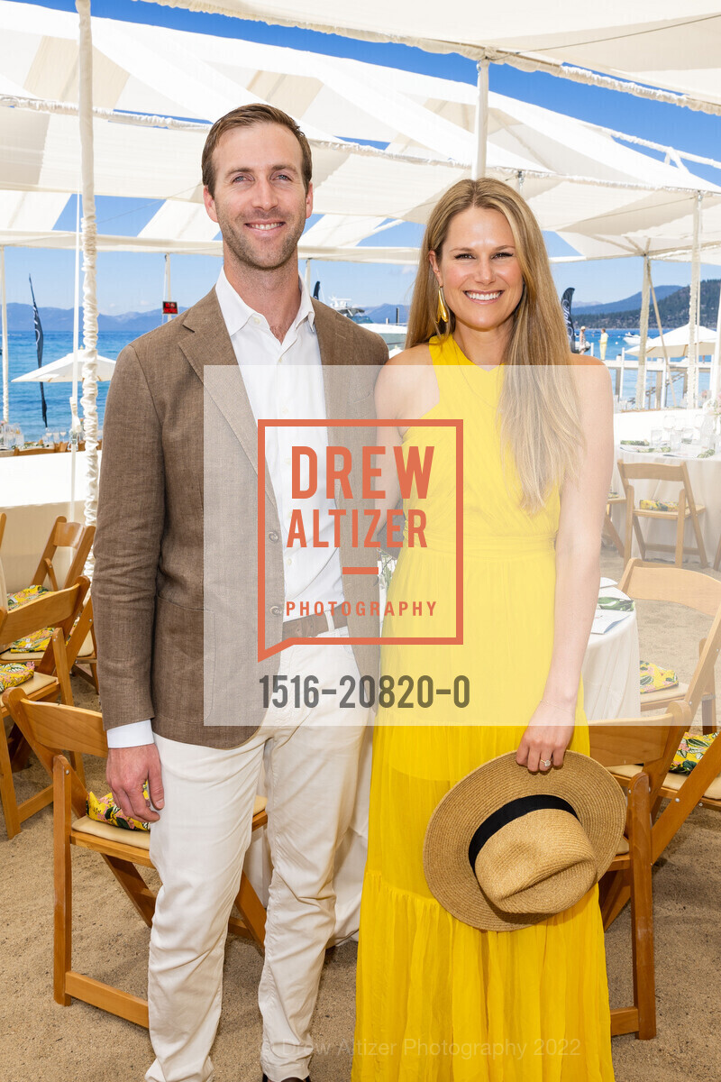 Dylan Flinn, Abigail Andrews, Saks Fifth Avenue x Oscar De La Renta fashion show Benefitting The League to Save Lake Tahoe, Lake Tahoe, August 6th, 2022, Photo #1516-20820-0 Dylan Flinn, Abigail Andrews, Photo #1516-20820-0