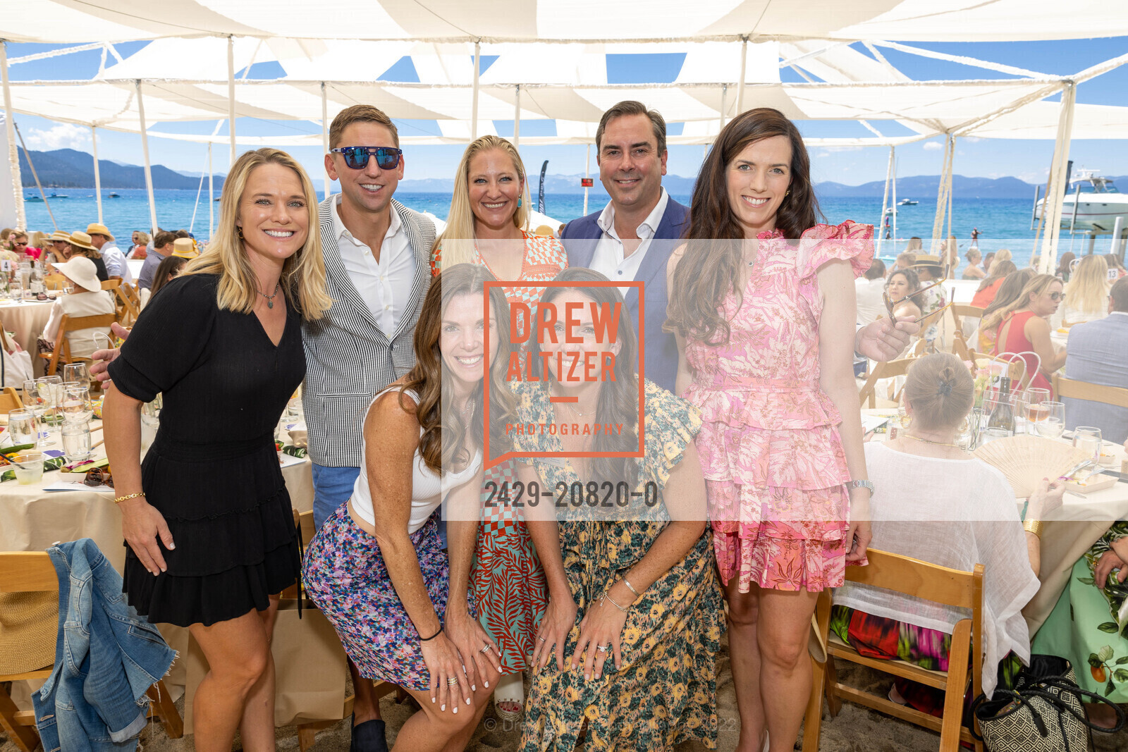 Susie Hall, Adrian Sawyer, Kristin Hagen, Saks Fifth Avenue x Oscar De La Renta fashion show Benefitting The League to Save Lake Tahoe, Lake Tahoe, August 6th, 2022, Photo #2429-20820-0 Susie Hall, Adrian Sawyer, Kristin Hagen, Photo #2429-20820-0