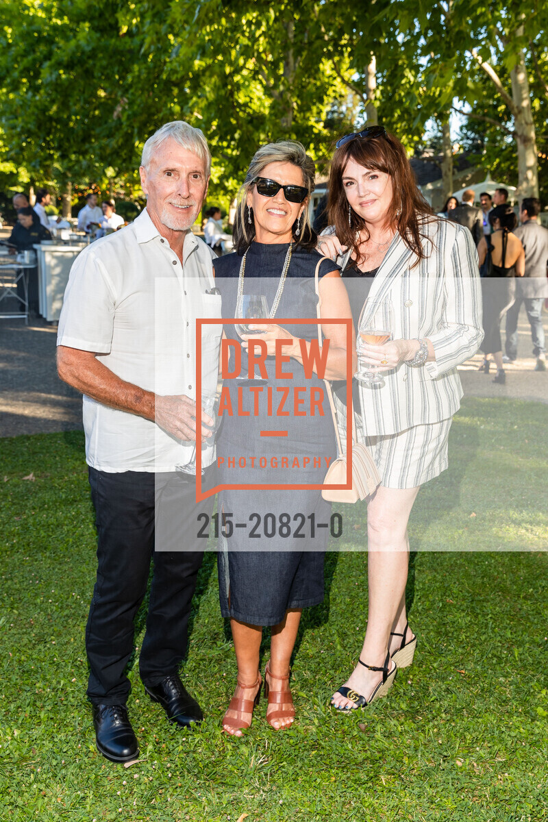 Tom Meade, Lily Barretto, Jill Jara, Denim & Diamonds presented by The First Responder's Fund, Raymond Vineyards, August 6th, 2022, Photo #215-20821-0 Tom Meade, Lily Barretto, Jill Jara, Photo #215-20821-0