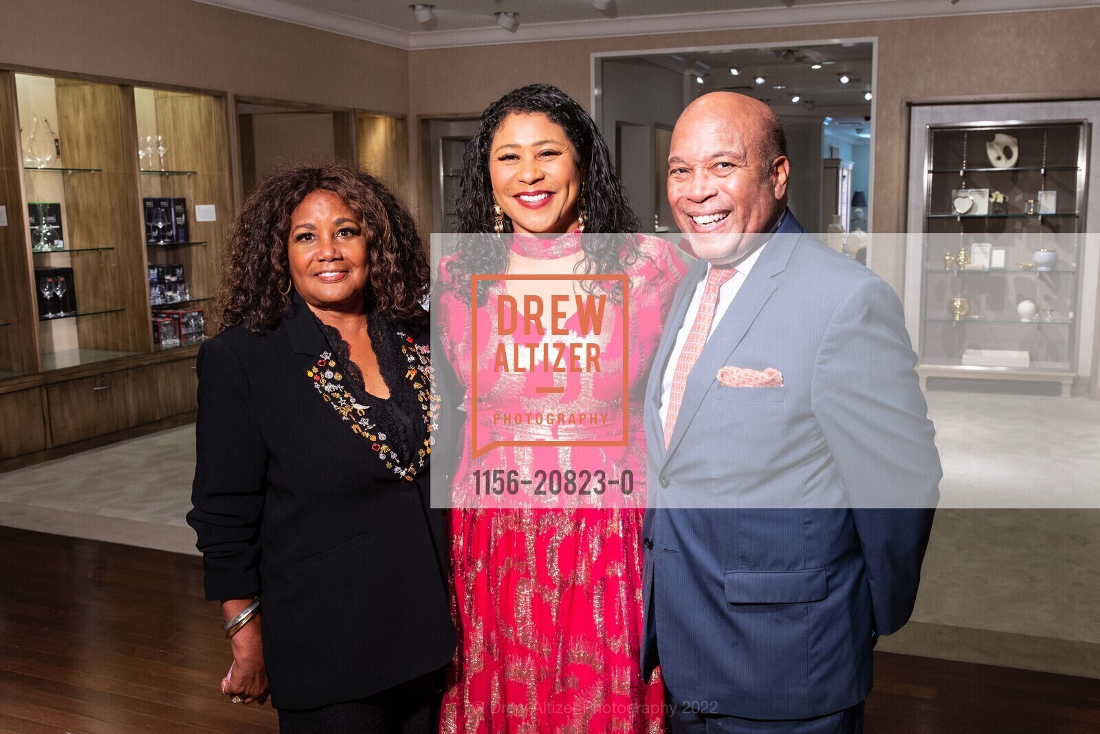 Carolyn Tyler, London Breed, Gary Love, Birthday Celebration for London Breed, Private Location, August 10th, 2022, Photo #1156-20823-0 Carolyn Tyler, London Breed, Gary Love, Photo #1156-20823-0