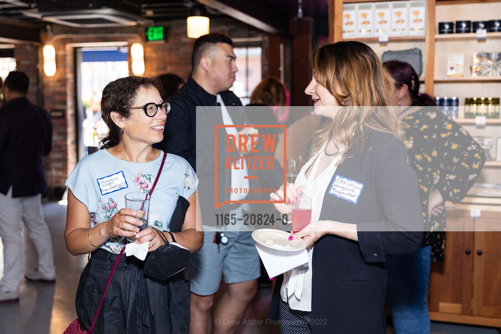 Shabana Siegel, Christina Ciccone, Business After Hours at The Cheese School San Francisco hosted by SFCC, The Cheese School, August 11th, 2022, Photo #1165-20824-0 Shabana Siegel, Christina Ciccone, Photo #1165-20824-0
