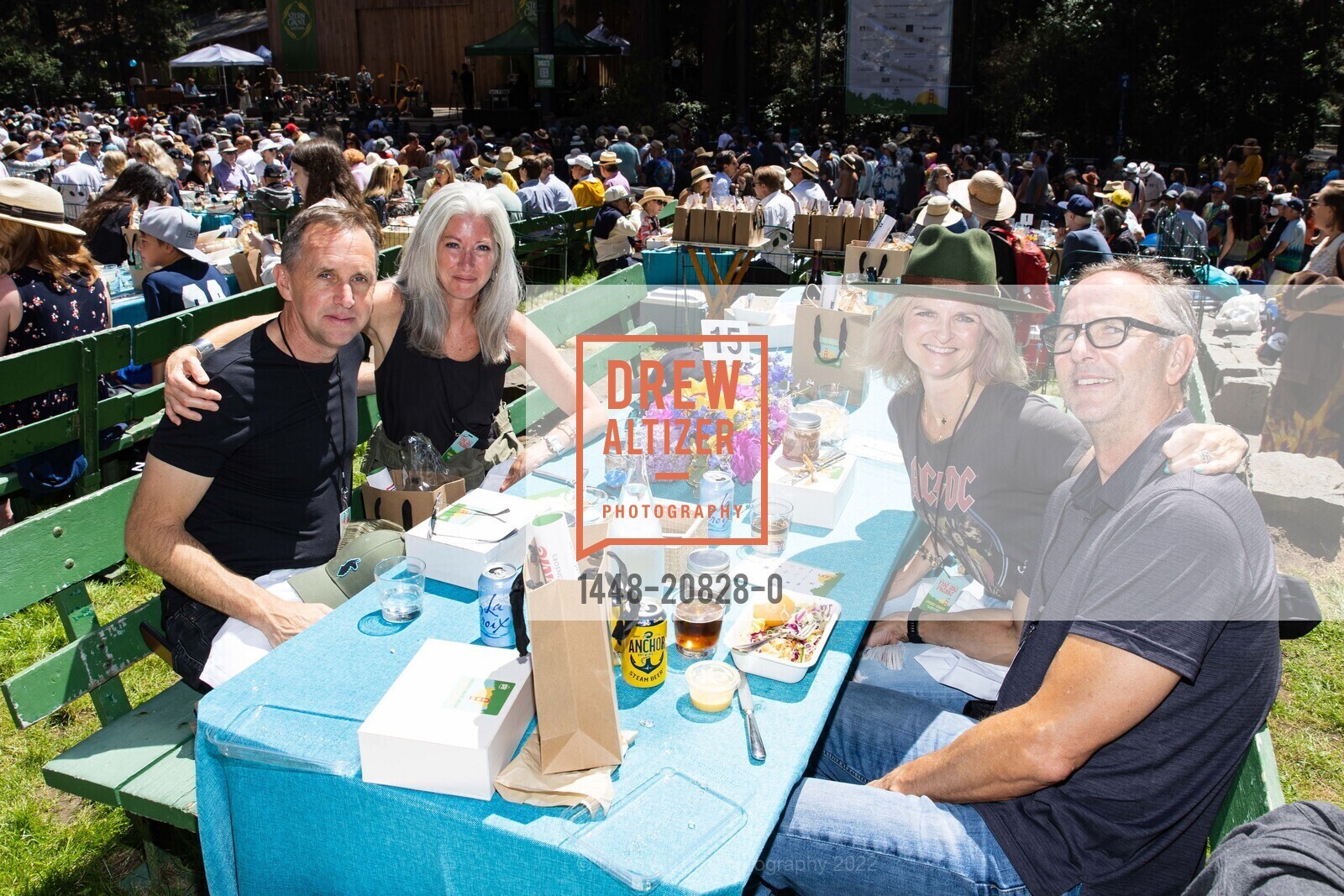 Bob Burlinson, Nan Burlinson, Janice Buckley, Michael McNerney, Stern Grove's Big Picnic 2022, Sigmund Stern Grove, August 14th, 2022, Photo #1448-20828-0 Bob Burlinson, Nan Burlinson, Janice Buckley, Michael McNerney, Photo #1448-20828-0