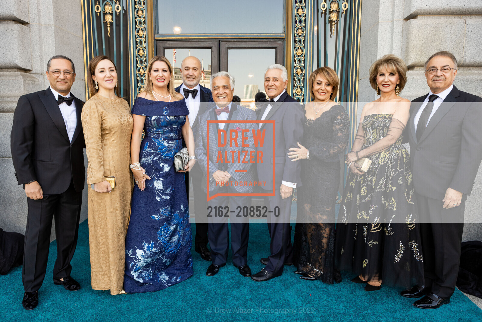 Marzo Nozan, Noosheen Hashemi, Farrah Naimi, Ramin Naimi, Anoushiravan Rohani, Maryam Rahimian, Majid Rahimian, Susan Sadat, Soheil Sadat, San Francisco Opera The Centennial Celebration, San Francisco Opera, September 9th, 2022, Photo #2162-20852-0 Marzo Nozan, Noosheen Hashemi, Farrah Naimi, Ramin Naimi, Anoushiravan Rohani, Maryam Rahimian, Majid Rahimian, Susan Sadat, Soheil Sadat, Photo #2162-20852-0