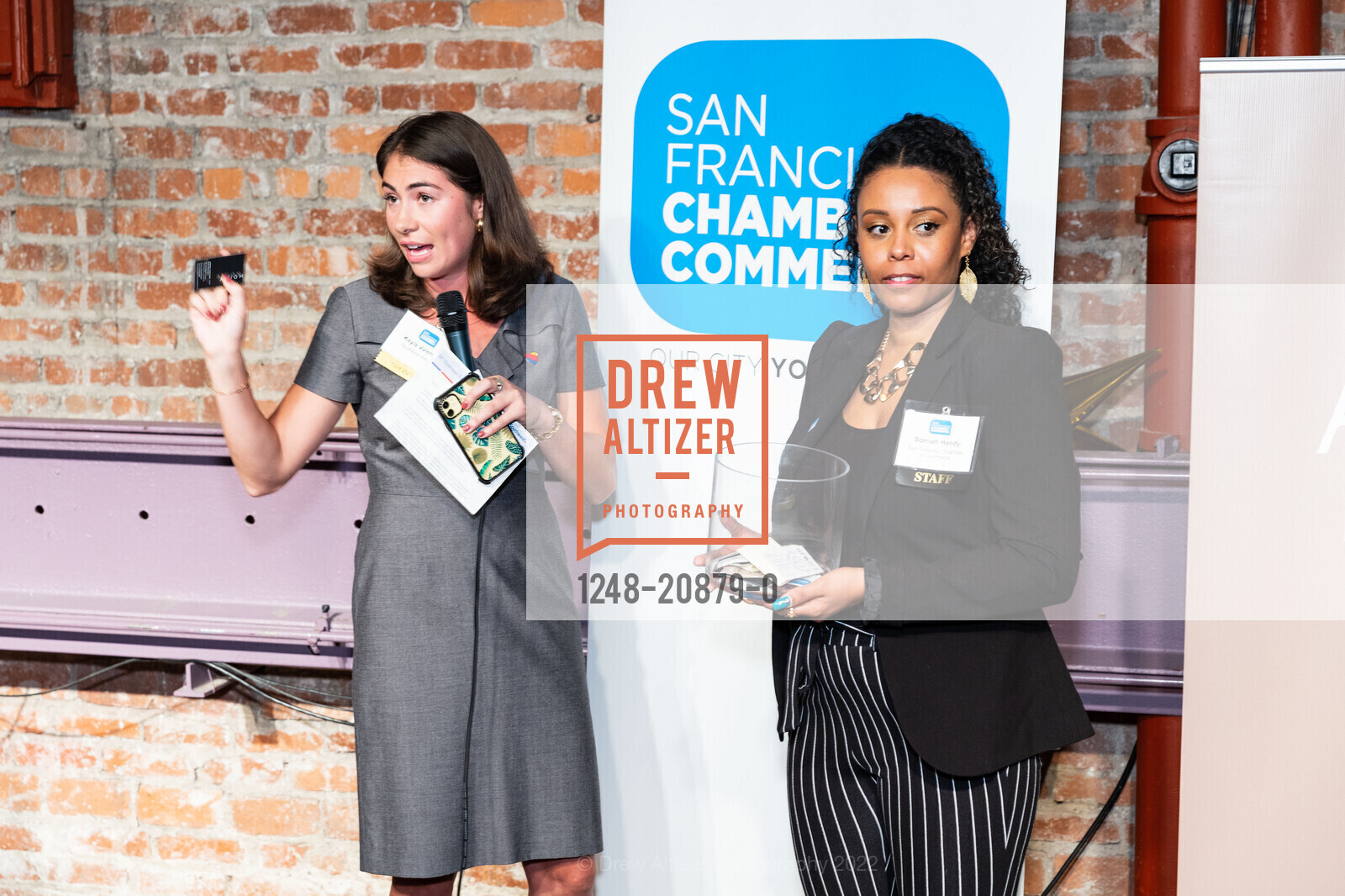 Kayla Valencia, Somiah Handy, SFCC Executive Reception 2022, A.C.T.'s Geary Theater. 415 Geary Street, San Francisco, CA 94102 US, September 22nd, 2022, Photo #1248-20879-0 Kayla Valencia, Somiah Handy, Photo #1248-20879-0