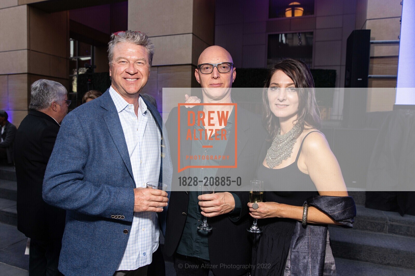 Michael Carroll, Daniele Puppi, Monica Lundy, San Jose Museum of Art Gala + Auction 2022, San Jose Museum of Art. 110 S Market St, San Jose, CA 95113 US, September 24th, 2022, Photo #1828-20885-0 Michael Carroll, Daniele Puppi, Monica Lundy, Photo #1828-20885-0