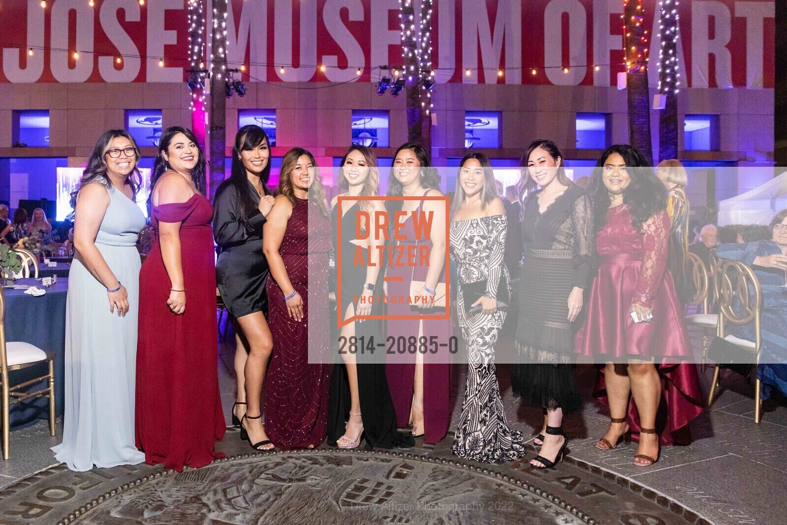 Janice Encinas, Amber Brito, Samantha Surigao, Michelle Fernandez, Diane Zeluff, Jennifer King, Janet Nguyen, San Jose Museum of Art Gala + Auction 2022, San Jose Museum of Art. 110 S Market St, San Jose, CA 95113 US, September 24th, 2022, Photo #2814-20885-0 Janice Encinas, Amber Brito, Samantha Surigao, Michelle Fernandez, Diane Zeluff, Jennifer King, Janet Nguyen, Photo #2814-20885-0