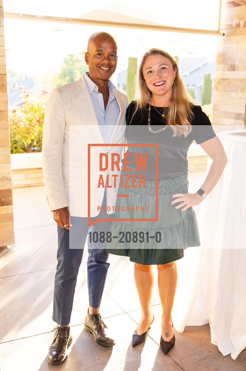 Everett Harper, Kate Greenberg, CARE Hosts Cocktail Reception 2022, Rosewood Sand Hill. 2825 Sand Hill Rd, Menlo Park, CA 94025 US, September 27th, 2022, Photo #1088-20891-0 Everett Harper, Kate Greenberg, Photo #1088-20891-0