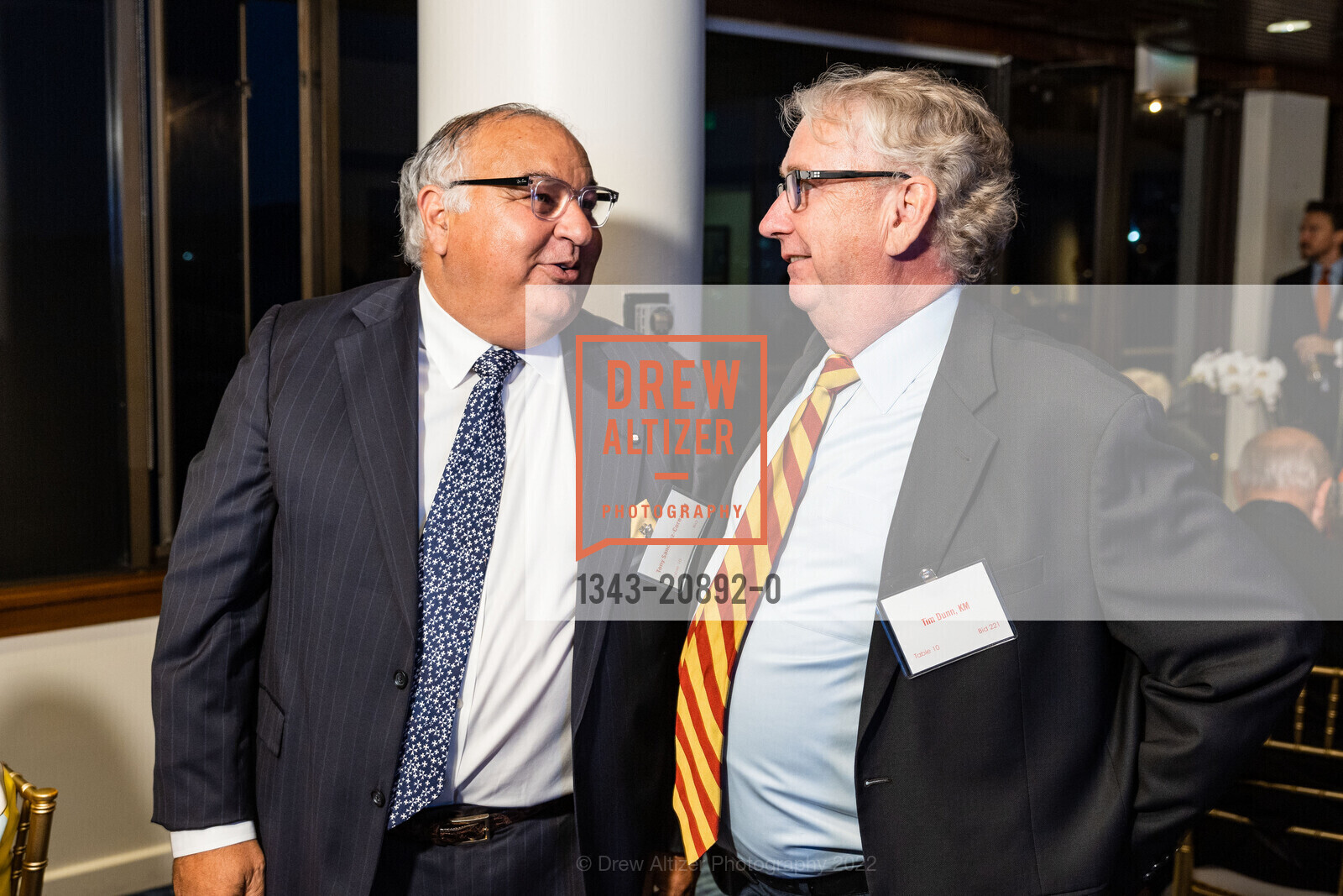 Tony Sanchez-Corea, Tim Dunn, Order of Malta Clinic of Northern California hosts Champions Gala 2022, St. Francis Yacht Club. 700 Marina Blvd., San Francisco CA 94123, September 27th, 2022, Photo #1343-20892-0 Tony Sanchez-Corea, Tim Dunn, Photo #1343-20892-0