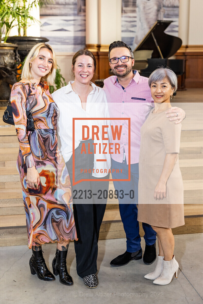 Rebecca Ferriolo, Hanna Jenkins, Javie Castenada, Lucy Kuo, Waterworks book signing with Barbara Sallick, St. Joseph's Church. 1401 Howard St, SF, CA 94103 US, September 28th, 2022, Photo #2213-20893-0 Rebecca Ferriolo, Hanna Jenkins, Javie Castenada, Lucy Kuo, Photo #2213-20893-0
