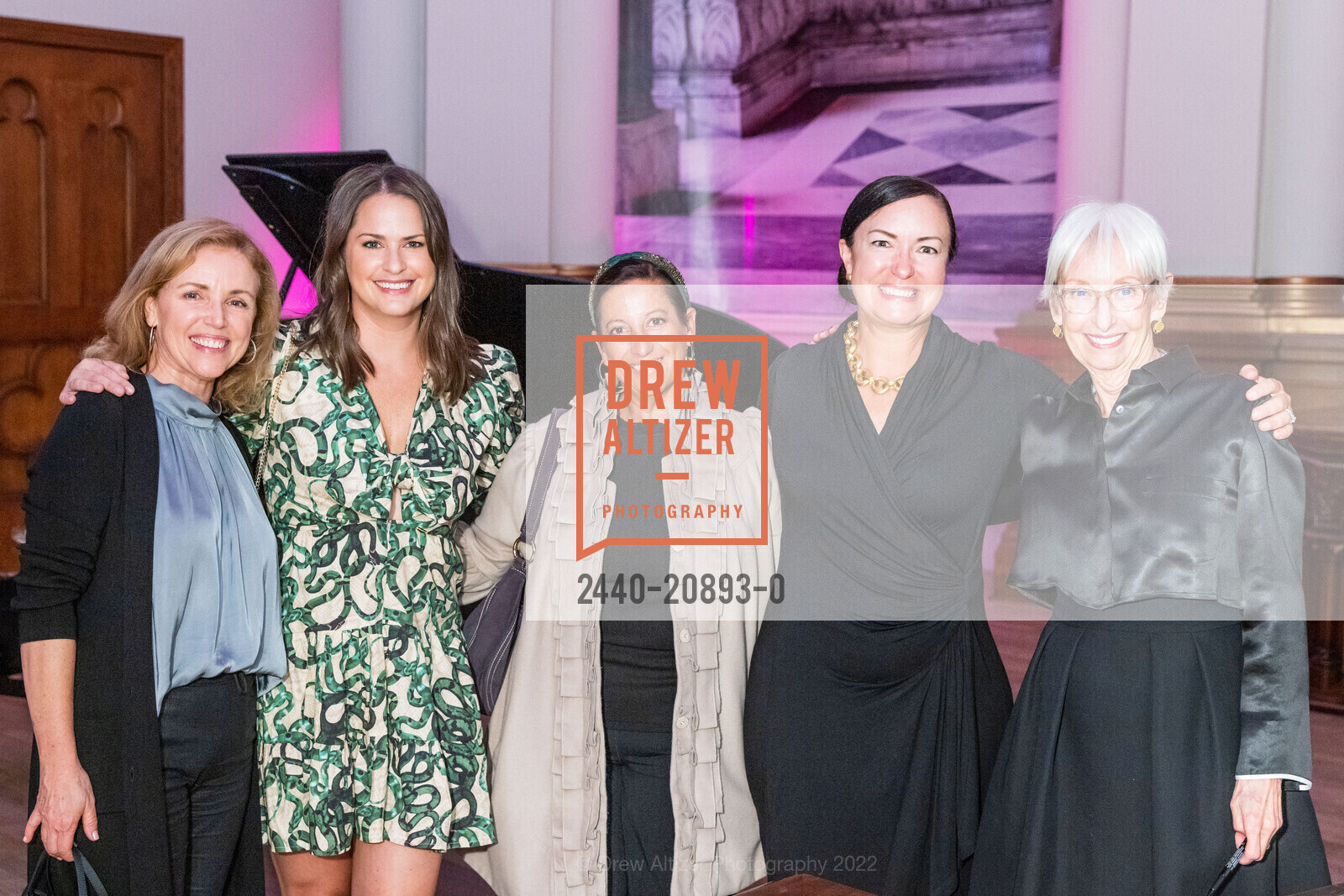Brigid Dombrowski, Courtney Ferry, Alice Cummings, Katie McCaffrey, Barbara Sallick, Waterworks book signing with Barbara Sallick, St. Joseph's Church. 1401 Howard St, SF, CA 94103 US, September 28th, 2022, Photo #2440-20893-0 Brigid Dombrowski, Courtney Ferry, Alice Cummings, Katie McCaffrey, Barbara Sallick, Photo #2440-20893-0
