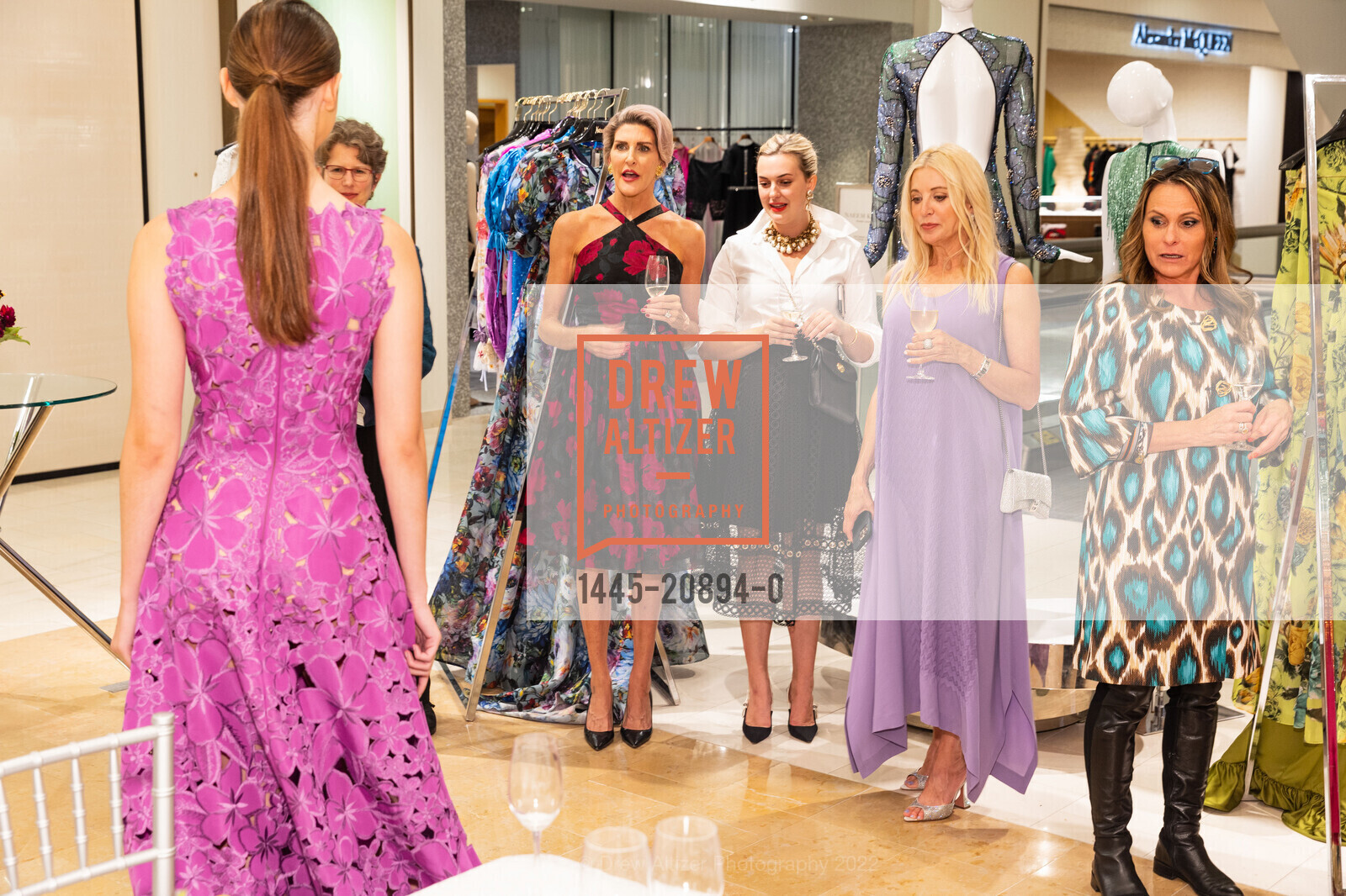 Karen Caldwell, Caitlin Anderson, Holly Baxter, Teresa Rodriguez, Fashion Presentation and Dinner with Naeem Khan, Neiman Marcus- 3rd Floor. 150 Stockton St, SF, CA 94108, September 28th, 2022, Photo #1445-20894-0 Karen Caldwell, Caitlin Anderson, Holly Baxter, Teresa Rodriguez, Photo #1445-20894-0