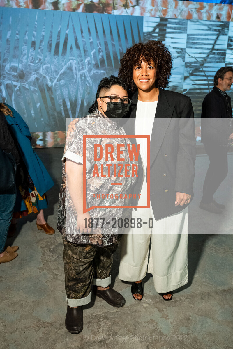 Renee Villasenor, Erica Deeman, Institute of Contemporary Art San Francisco Opening with Jeffrey Gibson, Institute of Contemporary Art. 901 Minnesota St, SF, CA 94107 US, September 30th, 2022, Photo #1877-20898-0 Renee Villasenor, Erica Deeman, Photo #1877-20898-0