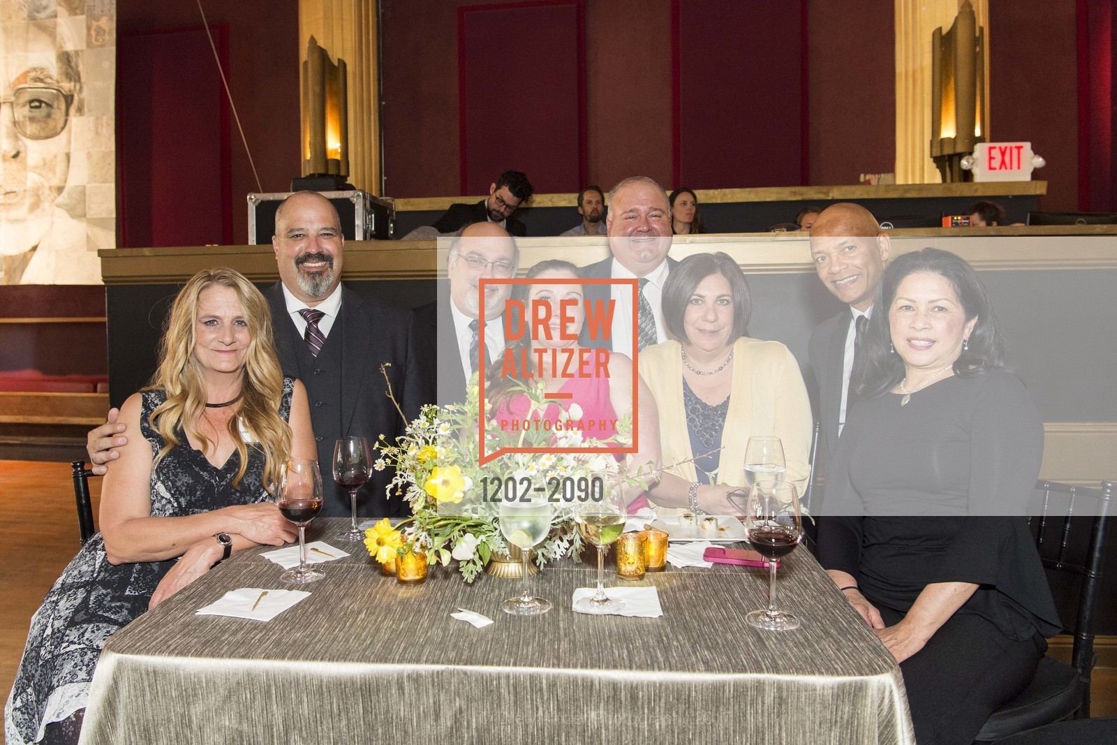 Wendy Mavroudis, Chris Mavroudis, David Natkin, Dorothy Rossiter, Michael Gorczynski, Randi Gorczynski, Eric Lee, Maria Lee, Oakland School for the Arts' Annual Gala with Governor Brown, Sweet's Ballroom. 1933 Broadway, April 27th, 2017, Photo #1202-2090 Wendy Mavroudis, Chris Mavroudis, David Natkin, Dorothy Rossiter, Michael Gorczynski, Randi Gorczynski, Eric Lee, Maria Lee, Photo #1202-2090