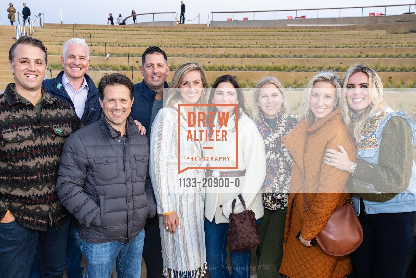 Keith Kirley, Tim Farrell, Ron Mayle, Chris Winkler, Lauren Winkler, Mackenzie Mayle, Lizzy Kirley, Sally Farrell, Ali Fried, Trails Forever Gala, Presidio Tunnel Tops. 210 Lincoln Blvd, SF, CA 94129, September 30th, 2022, Photo #1133-20900-0 Keith Kirley, Tim Farrell, Ron Mayle, Chris Winkler, Lauren Winkler, Mackenzie Mayle, Lizzy Kirley, Sally Farrell, Ali Fried, Photo #1133-20900-0